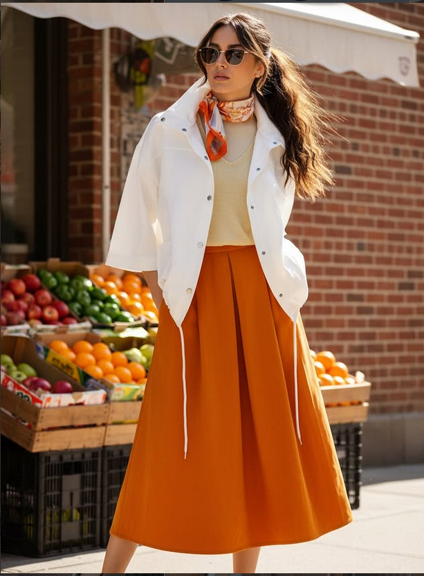 Yame Bomber Form Oversize Beyaz Ceket
